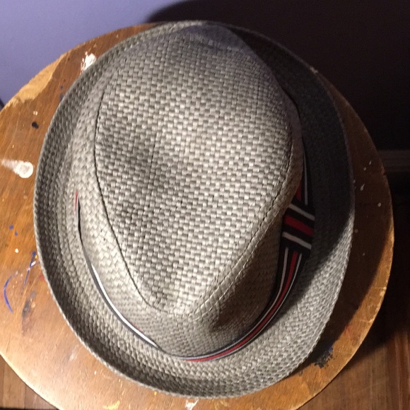 Gray 💯% paper Trilby hat short rolled brim cap S/M size - Picture 10 of 11